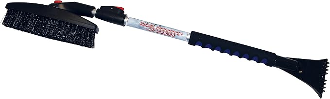 Bigfoot 42" Telescoping Swivel Snowbrush and Ice Scraper - Comfort Grip - Pin Lock 1708