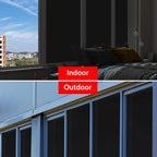 WPCTEV Static Cling Total Blackout Privacy Window Film Cover 100% Light Blocking No Glue Black Window Tint for Home Room Darkening Easy Removal 35.4 Inch x 13.1 Feet