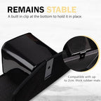 Large Black Car Trash Can Waterproof & Leakproof Car Garbage Bin with Floor Mat Clip, Anti-Slip Design, Portable Auto Trash Container for Car, SUV, Truck, or Van Durable & Easy to Clean