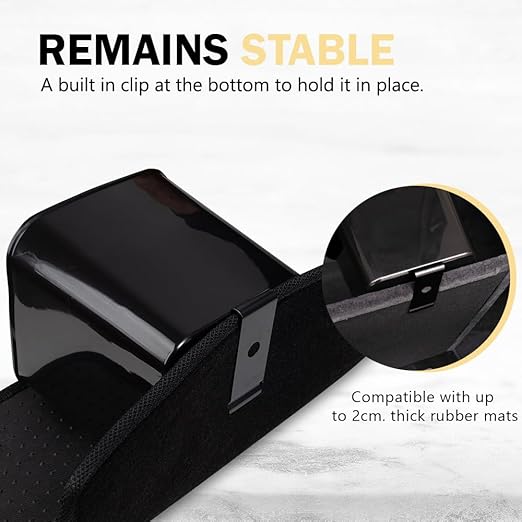 Large Black Car Trash Can Waterproof & Leakproof Car Garbage Bin with Floor Mat Clip, Anti-Slip Design, Portable Auto Trash Container for Car, SUV, Truck, or Van Durable & Easy to Clean