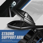 Auto Dynasty Hard Shell Roof Top Mount Car Storage Travel Luggage Box Cargo Carrier with Security Keys, 80 (L) x 30 (W) x 13 (H) Inches, Capacity 110 Pounds, 15 Cubic Feet, Textured Black