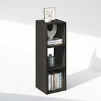 Furinno PELLI Book Shelf, 3-Cube Bookshelf, Cube Storage Organizer Bookcase, 11.7 x 12.1 x 35.4, for Living Room, Bedroom, Ho
