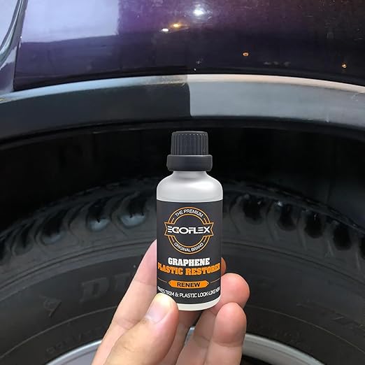 Graphene Plastic Restorer Trim Kit - Crystal Coating Plastic Restorer for Cars - Rubber Vinyl Headlight Restoration Restore a Finish Back to Black Shine Exterior Auto Detailing Supplies