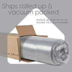 Milliard Trifold Mattress, Cot Size, 6 inch, Portable Foldable Mattress with Memory Foam & Washable Cover, Tri-Folding Floor 