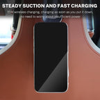 KUNGKIC for Car Headrest Tablet Holder for BMW X3 X5 X6 I20 G05 G06 G45 G60 G61 G70 Adjustable Tablet Car Mount for Back Seat Road Trip Essentials Black (Wireless Charging Pad with Light)