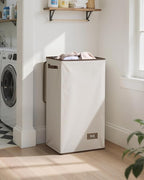 SOLEDI Clothes Hamper with Lid - 100L XL - Large Laundry Basket with Removable Bag, Collapsible Laundry Baskets, Convenient S