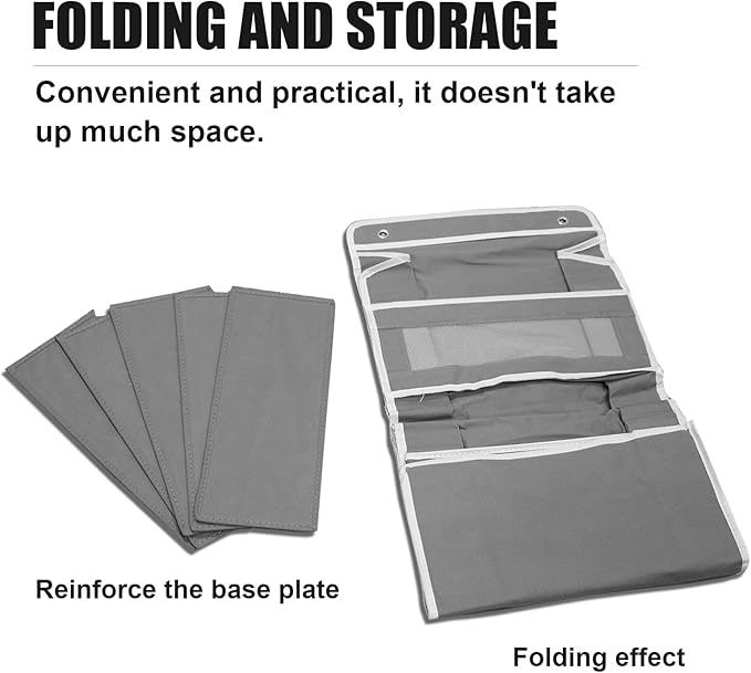 5-Tier Hanging Door Storage Rack Includes 5 shelves and 5 side mesh pockets Multi-compartment design Holds up to 44 lbs Ideal