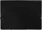 JAM PAPER Accordion Folders - 13 Pocket Plastic Expanding File - Letter Size - 9 x 13 - Black - Sold Individually