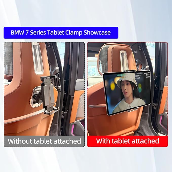for BMW 5 Series X5 X6 X7 G05 G06 G60 G45 Tablet Holder Gravity Clamp ipad Car Holder Back Seat Road Trip Essentials (Gravity Clamp)