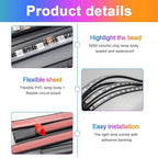 Underglow LED Lights for Cars, 4PCS Waterproof Car Underglow Kit with App & Remote Control, 16 Million DIY Colors Exterior Ambient Lighting Car with Music Mode, DC 12V - 47Inch x2 & 35Inch x2