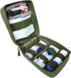 First Aid Kit EMT Medical IFAK Pouch, Molle Tactical Med Emergency Trauma Bag for Camping Home Car Hiking Hunting (Olive Drab