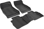 All Weather Floor Mats Cargo Mat Fit for Nissan Sentra 2020-2025 TPE Liners Sentra Accessories Set All Season Guard Odorless Anti-Slip Floor Mats Cargo Mat Black