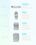 BAGSMART 6 Set /4 Set/2 Set Compression Packing Cubes for Travel, Lightweight Luggage Organizer Bags, Durable Space Saver Bag
