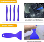GOOACC 102Pcs Trim Removal Tool, Auto Push Pin Nylon Bumper Retainer Clip Set Fastener Terminal Remover Tool Round Handle Cro
