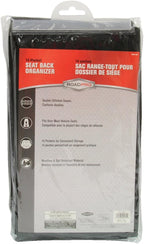 RoadPro RPSB-14BK Seat-Back Organizer Travel Essentials - Black