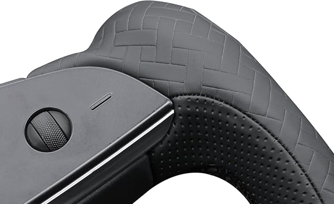 MEWANT Hand Stitched Tesla Model S Yoke Steering Wheel Cover Wrap for Tesla Model S 2021-2023 / Model X 2021-2023 Tesla Yoke Steering Wheel Accessories(3D Style)