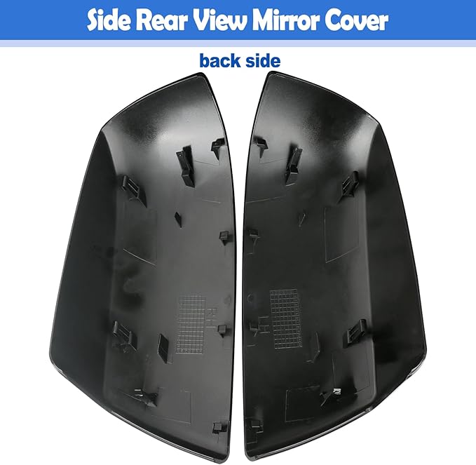 Osompar Gray Outer Rear View Mirror Cover Cap Front Driver Passeger Side for Toyota Tundra 2007-2021 Toyota Sequoia