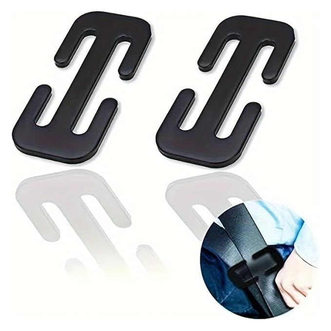 Universal Children Seat Belt Buckle Clip - 2/4Pcs Adjustable Shoulder Restraint for Car(4pcs)