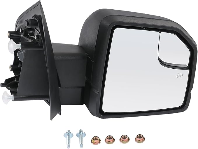 JDMSPEED Passenger Side View Mirror Power Heated LED Signal Textured Black Right Compatible with 2015-2020 Ford F150 With Bli
