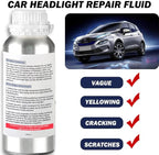 200ml Car Headlight Restoration Liquid, Headlight Restoration Kit Refill Bottle, Auto Headlight Anti-Scratch Lens Repair Fluid, Headlight Polish Cleaner for Restoring Dull Yellow Headlamp