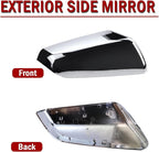 Right Passenger Side Exterior Mirror Cap Cover Rearview Mirror Cover Trim Fit for 2018 2019 2020 2021 2022 2023 Chevrolet Equinox & GMC Terrain Replace 23406416 (Chrome)