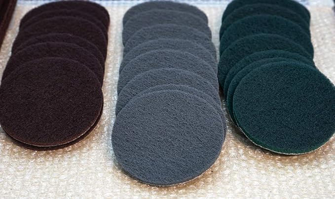 Power Scrubber Pads Drill Attachment, GOH DODD 26 Pieces 4 Inch Headlight Restoration Kit Drill Brush Scouring Cleaning Pads 