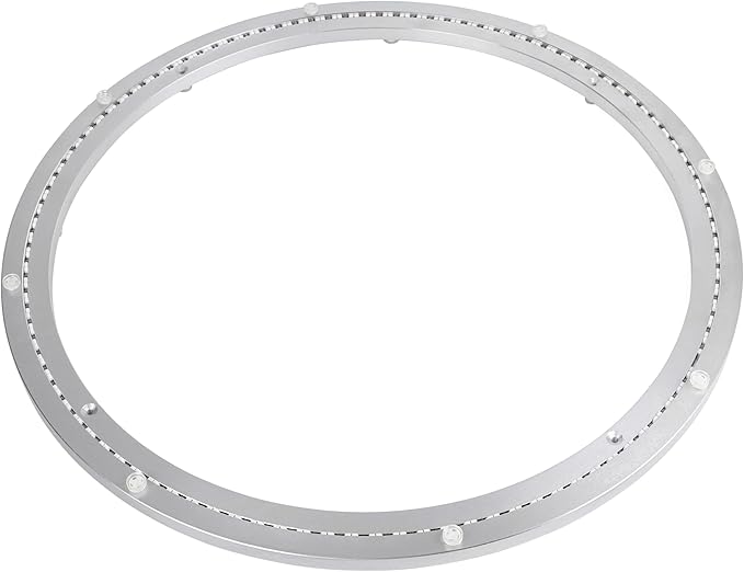 24 Inch Lazy Susan Aluminum Alloy Rotating Turntable Bearing, Non - Slip Mute Metal Bearing Swivel Plate Hardware for Dining 
