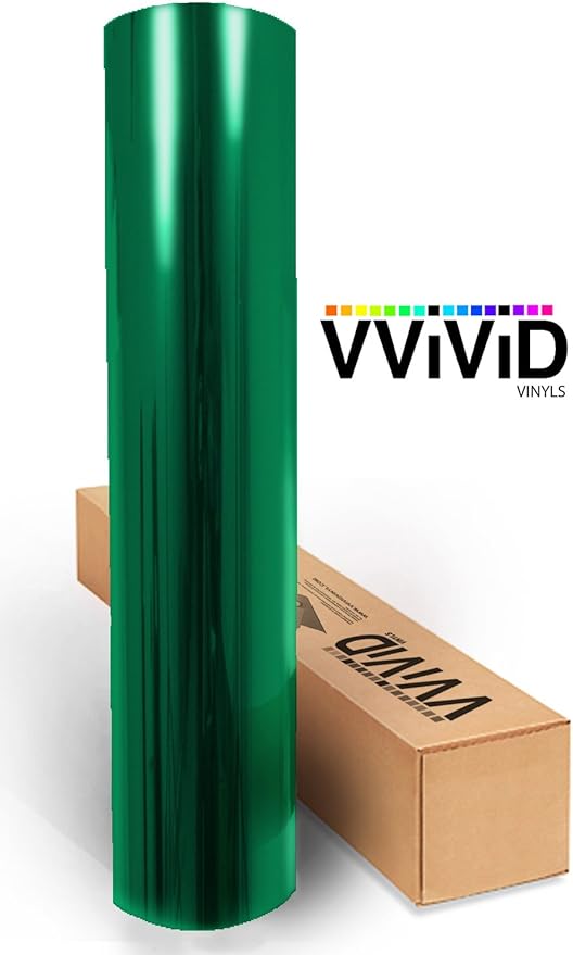 VViViD Transparent Colorful Vinyl Window Tinting Sheets (6ft x 4.9ft, Green)