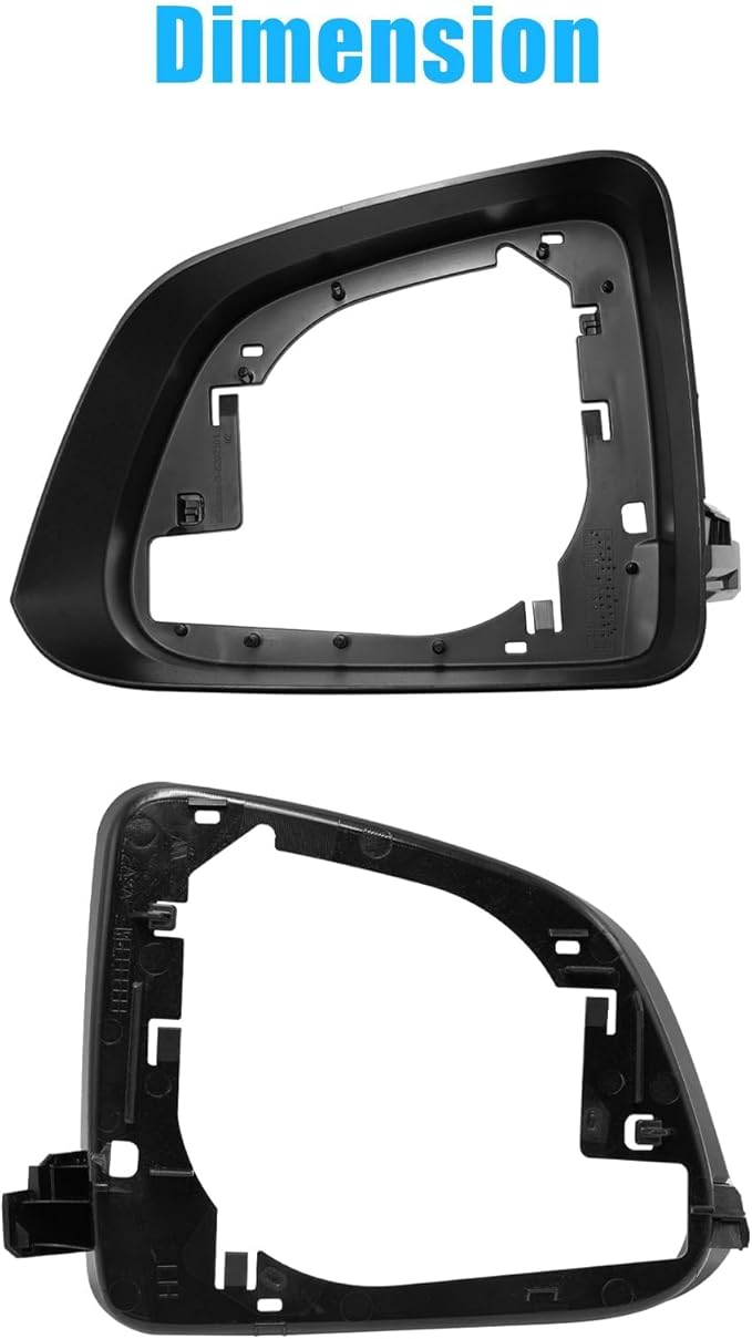 Jaronx Compatible with Tesla Model Y Side Mirror Cover Housing 2018-2025, Left Driver Side Door Wing Rearview Mirror Frame Cover Compatible with Tesla Model Y Accessories