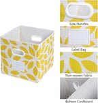 MAX Houser Fabric Storage Bins Cubes Baskets Containers with Dual Plastic Handles for Home Closet Bedroom Drawers Organizers,