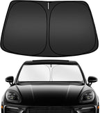 ARISMOTOR Windshield Sun Shade for Porsche Macan 2014-2025 2026, Custom Fit Foldable Front Window Sunshade Sun Visor Protector, Block UV Rays Keep Your Car Cooler