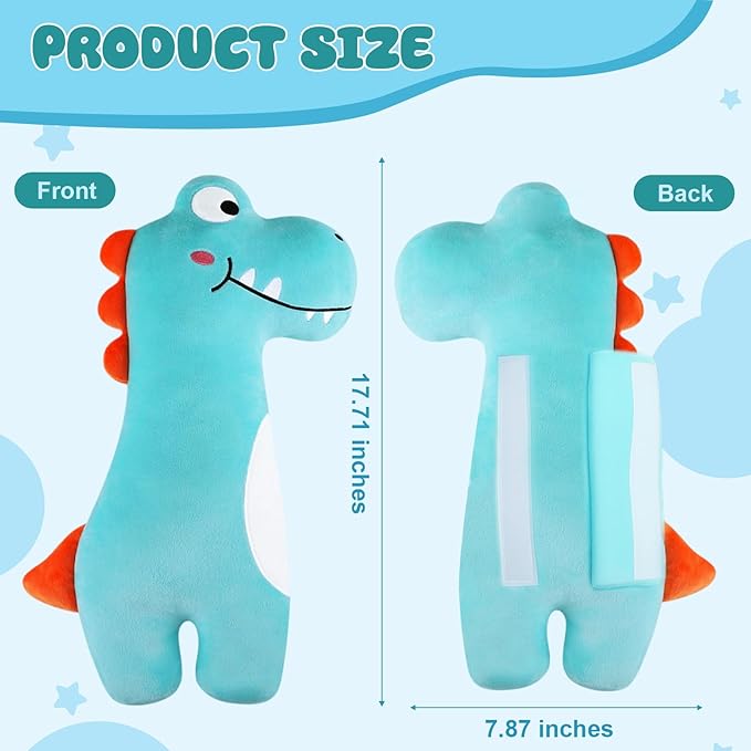 Lenwen 2 Pcs Seat Belt Pillow for Kids Cover for Boys Girls Seatbelt Cushion Pillow for Toddler Car Strap Covers for Travel S