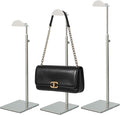 Purse Display Stand 3PCS Handbag Stands Metal Bag Organizer Stainless Steel Hanging Hook Stands Adjustable Height Home Store 