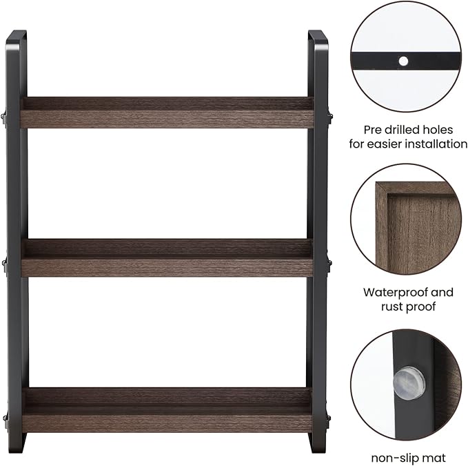 HNRLOY Bathroom Counter Organizer,Bathroom Countertop Organizer,Counter Shelf,Countertop Storage,Organization and Storage,Mak