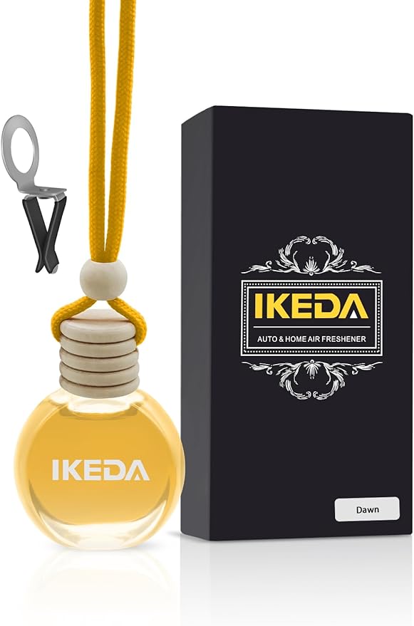 Ikeda Car Air Freshener: Hanging Car Smell Air Freshener | 10ml Hanging Car Perfume | Long Lasting Fragrance | Strong Scents 