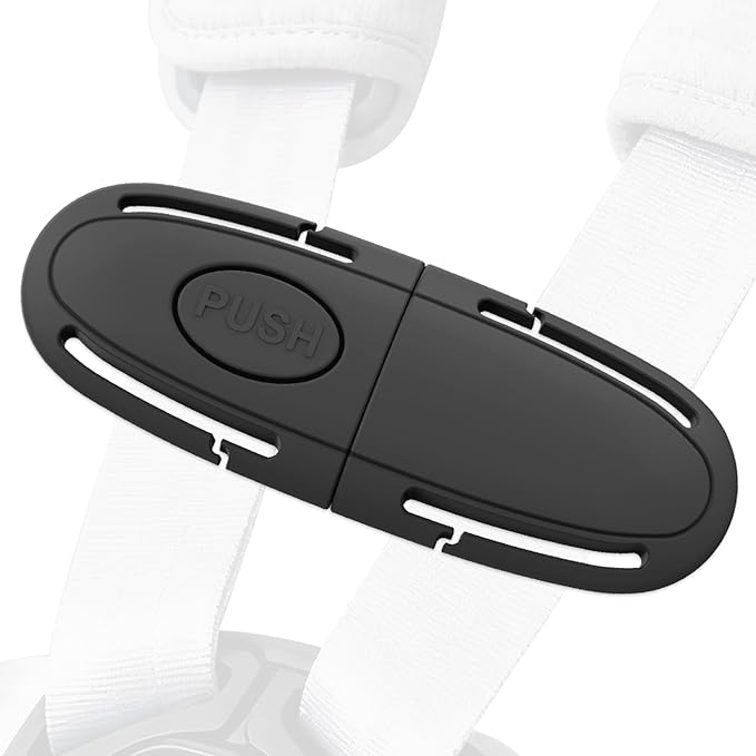 Universal Child Car Seat Chest Harness Clip – Kids Seat Belt Adjuster & Anti Escape Buckle Guard, Child Safety Car Seat Belt 