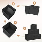 STORAGE MANIAC Storage Cubes, 11 Inch Durable 6 Pack Fabric Foldable Collapsible Bins with Handles for Organization, Closet, 