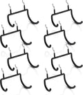 LIGHT DUST Utility Heavy Duty Pegboard Hooks - 8Pack Peg Board Accessories for Hanging Tools Fit 1/4" Peg Holes - Pegboard Or