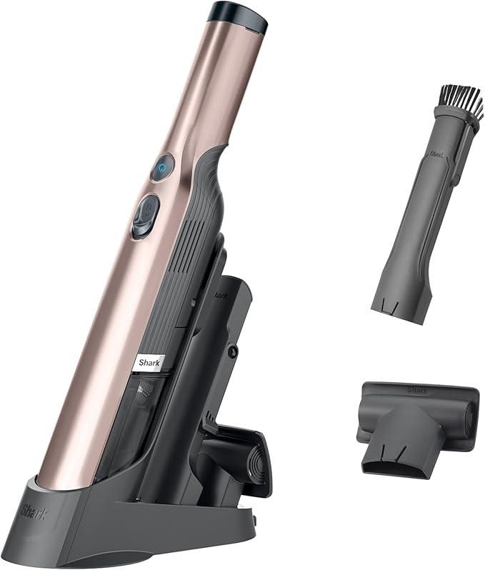 Shark WANDVAC Cordless Hand Vac, Lightweight, Portable at 1.4 lbs., Powerful Suction, Charging Dock, One-Touch Empty for Car 