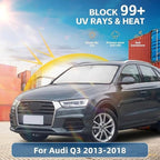 Windshield Sun Shade for Audi Q3 2013-2018 Sunshade Front Window Shade Custom Fit Q3 Accessories Sun Visor Foldable Shade Blocks UV Rays Accessories