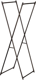 Household Essentials Valet Folding Clothes Rack, Strong Metal X-Frame, Chic Design, Great for Guest and Dressing Rooms, Porta