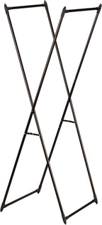Household Essentials Valet Folding Clothes Rack, Strong Metal X-Frame, Chic Design, Great for Guest and Dressing Rooms, Porta