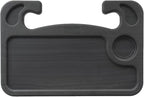 HORRY Steering Wheel Tray Universal Double-Sided Car Food Trays for Eating Reading Car Tray Table for Travel Cup Holder Desk for Driver Car Laptop Mount (Black)