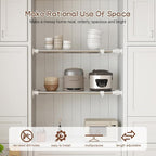 Hershii Expandable Shelf Rod Closet System Heavy Duty Clothes Hanger Adjustable DIY Storage Organizer Shoe Rack