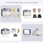 BAGAIL 8 Set/9 Set Packing Cubes Luggage Packing Organizer for Travel, Suitcase Packing Bags for Travel Accessories