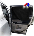 ggomaART Car Side Window Sun Shade - Universal Reversible Magnetic Curtain for Baby and Kids with Sun Protection Block Damage from Direct Bright Sunlight, and Heat - 1 Piece of Solid Black