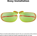 Voodonala for Challenger Rearview Mirror Cover Side Mirror Trim Shell Cover Decoration Trim for 2009-2024+Dodge Challenger Exterior Accessories ASB Green, 10pcs