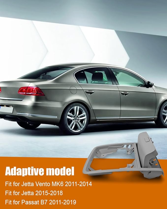 Sunglass Box Console Case Holder Fit for VW Jetta MK6 Passat B7 2011-2018, Overhead Console Glasses Holder Replace 56D868837A 5C6868837 Y20, Grey