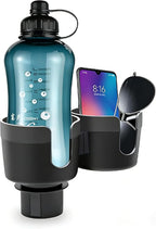 Cup Holder Expander for Car, 2 in 1 Cup Holder Phone Mount with Adjustable Base, Car Cupholder for Yeti Hydro Flasks 16-40oz 