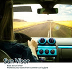 ZONETECH Cling Glare Reducer Sun Shade Side Window Sunshades Car Curtains UV Rays Visor Protection Universal Fit Protects from Sun- for All Year Round Use. Perfect for Road Trips (4 Pack)